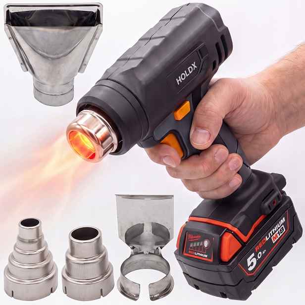 Horkovzdušná Pistole Holdx Pro Baterie Milwaukee M18 V18 Bezdrátová