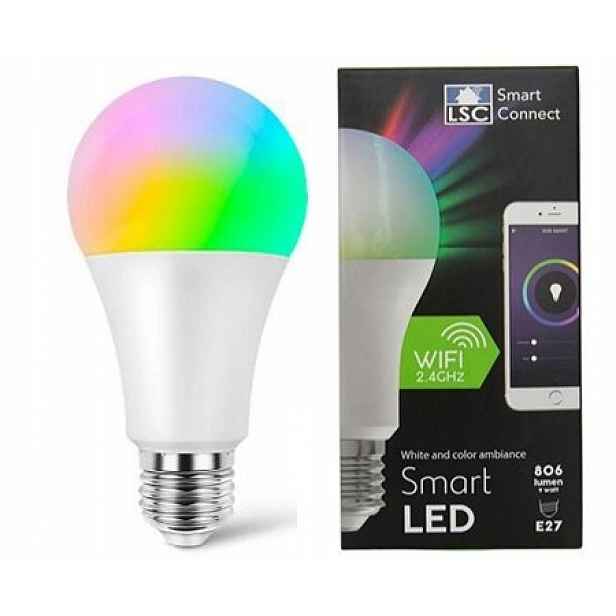 Smart Žárovka Wifi Led Rgb 9W E27 806 lumenů 2,4 GHz