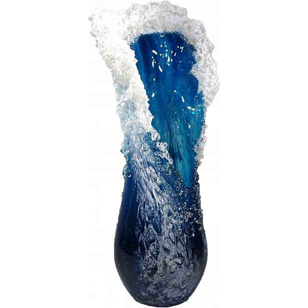 Váza Z Pryskyřice Mořská 30 CM Modrá Oceán