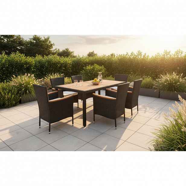 Ambia Garden ZAHRADNÍ SESTAVA dřevo, kov, plast, textil