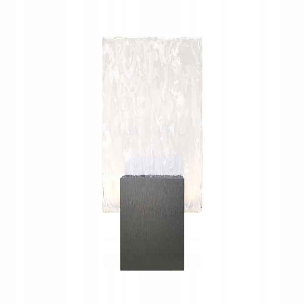Černé nástěnné Led svítidlo 3W Vetro s křišťálem 30cm IP20 Maxlight