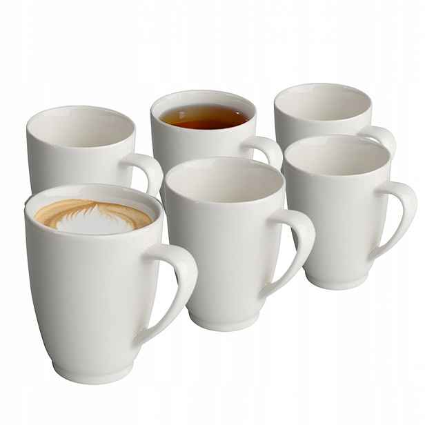 Hrnek porcelánový set MariaPaula Nova Ecru 350 ml, sada 6 kusů