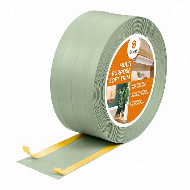 Multifunkční Pvc lišta 4v1 samolepicí, světle zelená 10 m 95 mm,