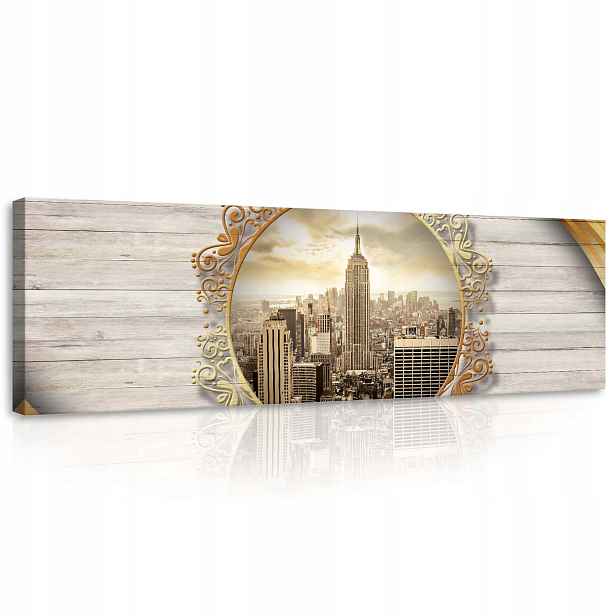 Obraz 145x45 New York Zlatá éra městská krajina v loftovém stylu do obývacího pokoje