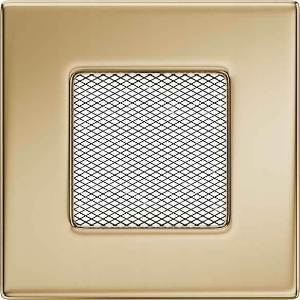 Ventilační mřížka do krbu 11x11 pozlacená