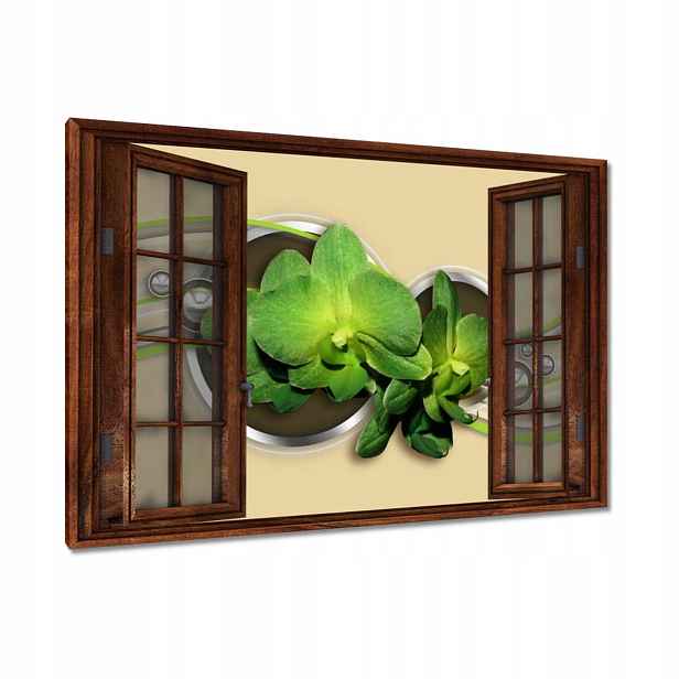 Obrazy 120x80 Zelená orchidej