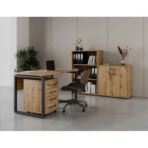 Kancelářská sestava NEJBY GIANNI PREMIUM 3, dub wotan
