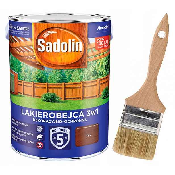Sadolin Lakovna na dřevo 3v1 5L Tek Teak