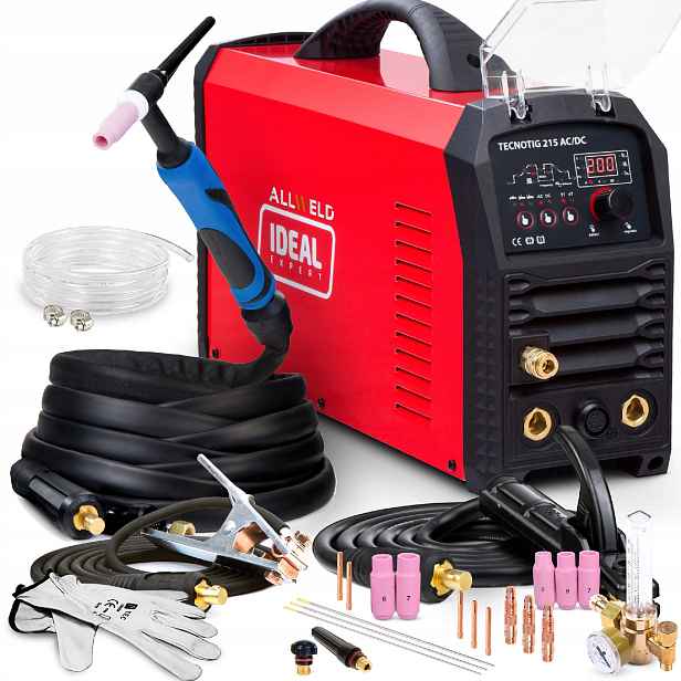 Invertorová Svářečka Ideal Tecno Tig 215 Ac DC Puls Mma 230V 200A Hf Igbt
