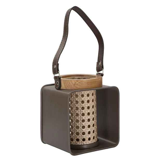 Mauro Ferretti Lucerna Rattan 20 cm hnědá