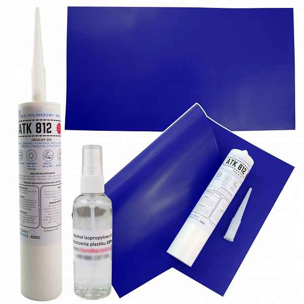 Polymerové lepidlo na suchý bazén 400 g, mokré pro opravu bazénu, sada 50 x 27 cm