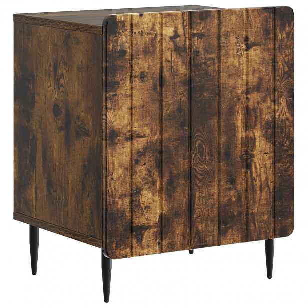 vidaXL Noční skříňka Kouřový dub 43 x 34,5 x 52 cm Kompozitní dřevo