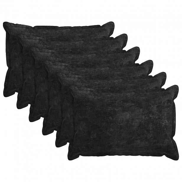 vidaXL Povlak na polštář 6 ks HOUTEN Antracitová 30 x 50 cm