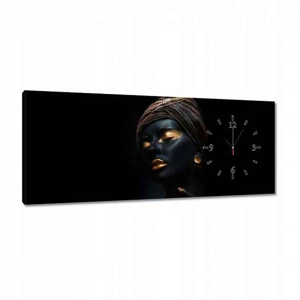 Hodiny 100x40 Zlatý Make-up