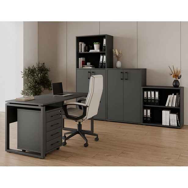 Kancelářská sestava NEJBY GIANNI PREMIUM 4, antracit