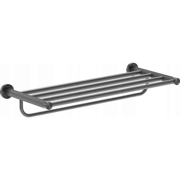 Mexen Triv polička na ručníky, kartáčovaná šedá (gun metal) – 70A33081-66