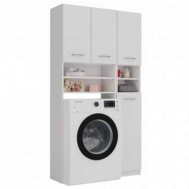 RAUMHIRSCH FURNITURE SKŘÍŇ NA PRAČKU Sada koupelnových skříněk bílá 96/180/30