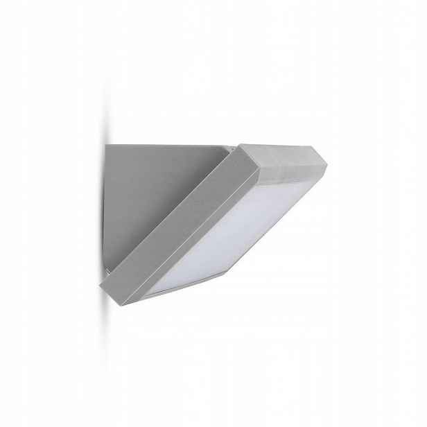 V-tac Nástěnné svítidlo 12W Led šikmé šedé IP65 VT-8054 4000K 1250lm