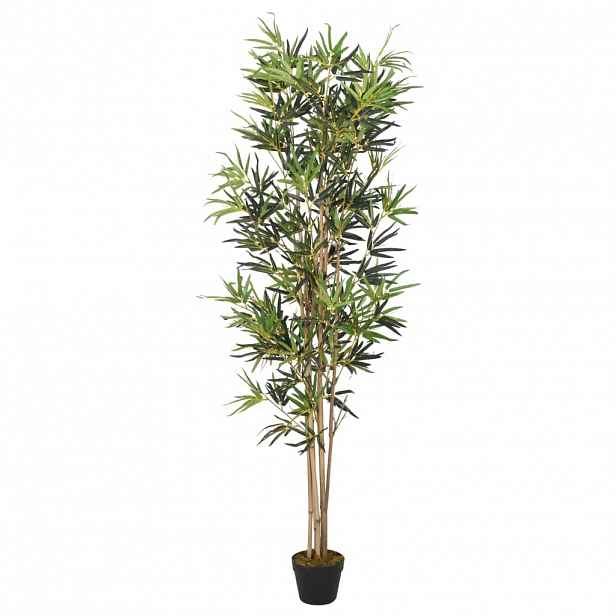 vidaXL Umělý bambus 828 listů 150 cm zelený