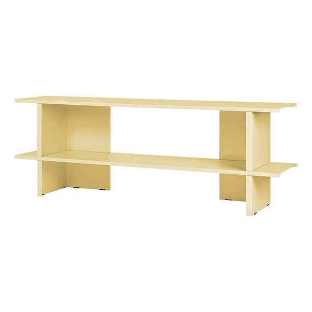 Žlutý kovový regál 160x57x37 cm Hes – noo.ma