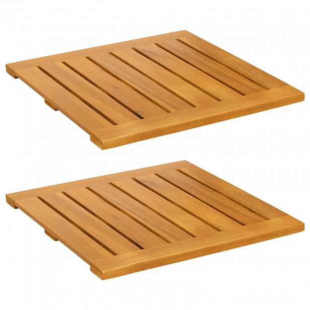 vidaXL Protiskluzová podložka 2 ks Přírodní 50 x 50 cm