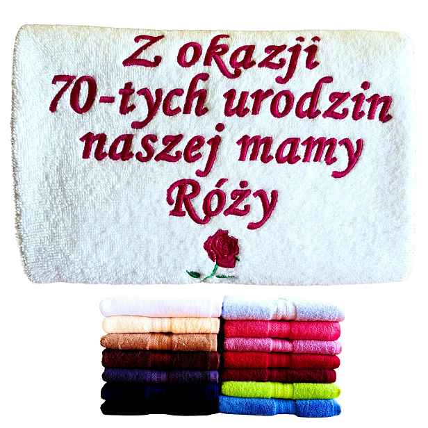 Dárek K 70. Narozeninám Pro Maminku, Ženu, Tetu, Babičku, Sestru, Ručník
