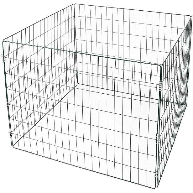 DUFURT Velký kompostér na zahradu kovový 567 l – 90 × 90 × 70