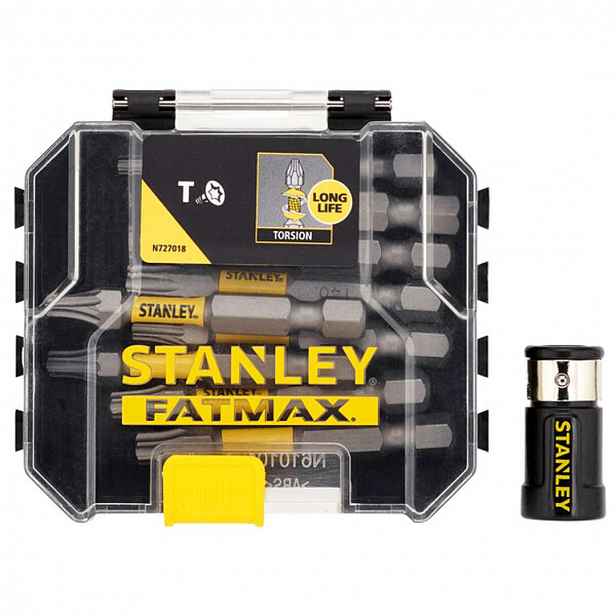 Stanley - 10dílná sada torzních bitů TORX, s držákem bitů STA88566-XJ
