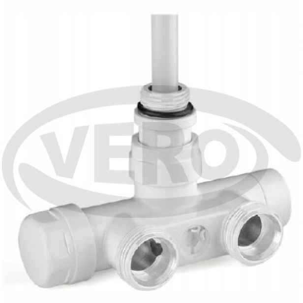 Úhlový ventil pro radiátor Mono/bílý Termost.1/2x3/4 M30x1,5CU/PEX