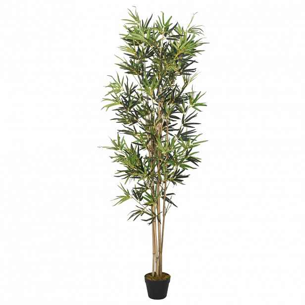 vidaXL Umělý bambus 1 104 listů 180 cm zelený