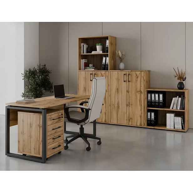 Kancelářská sestava NEJBY GIANNI PREMIUM 4, dub wotan