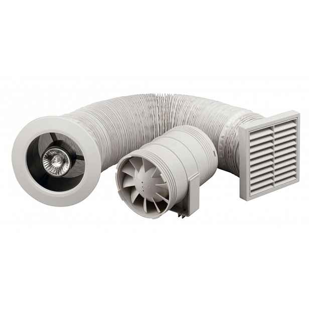 Zehnder Silent - Sada pro odvětrávání s potrubním ventilátorem 100 mm ZSR100LTSK