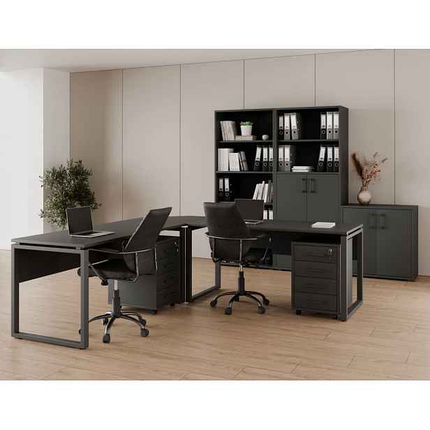 Kancelářská sestava NEJBY GIANNI PREMIUM 5, antracit