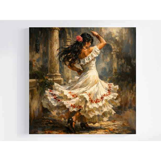 Obraz Na Plátně Canvas Španělsko Tradice Hudba Tanec Flamenco 50x50