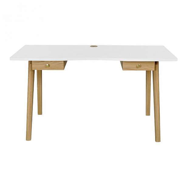 Psací stůl s bílou deskou Woodman Nice