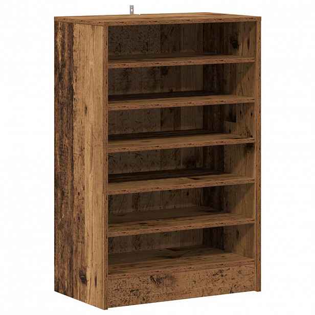 vidaXL Skříň na obuv 60 x 35 x 92 cm Staré dřevo