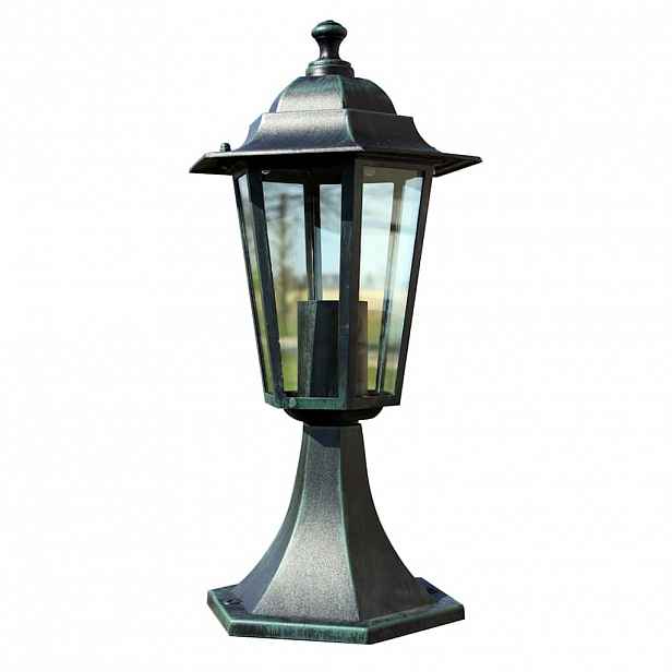 vidaXL Zahradní lampa - zelená - 41cm