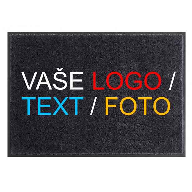 Rohožka s vlastním potiskem (logem) na míru MK415 Velour - na ven i na doma, 115x240, vícebarevná, GDmats
