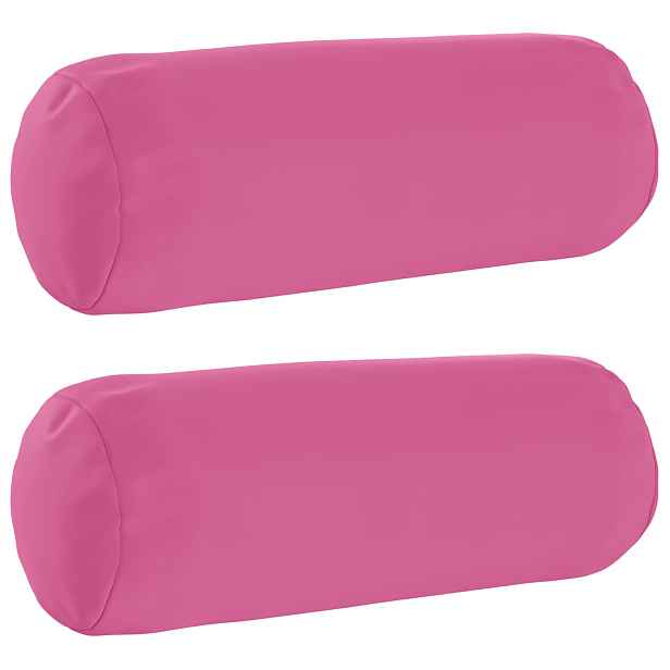 vidaXL Polštář 2 ks HEERLEN Růžová Ø 15 x 40 cm Polyester