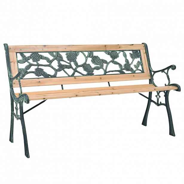 vidaXL Zahradní lavice 122 cm dřevěná
