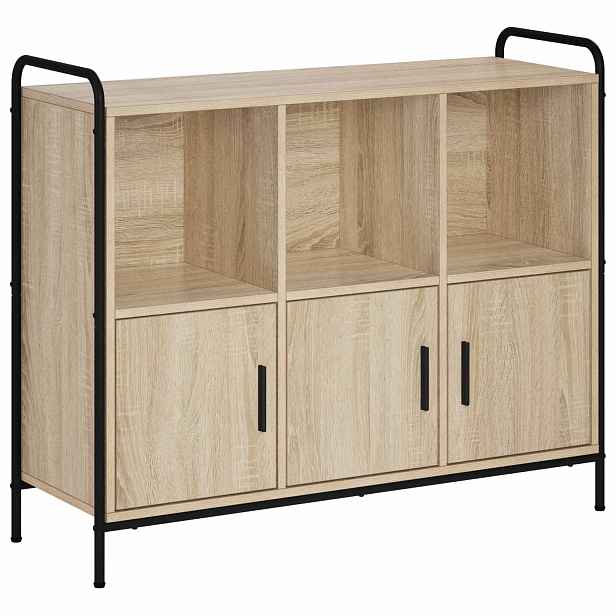 vidaXL Servírovací skříň Dub sonoma 97 x 33 x 81 cm Kompozitní dřevo