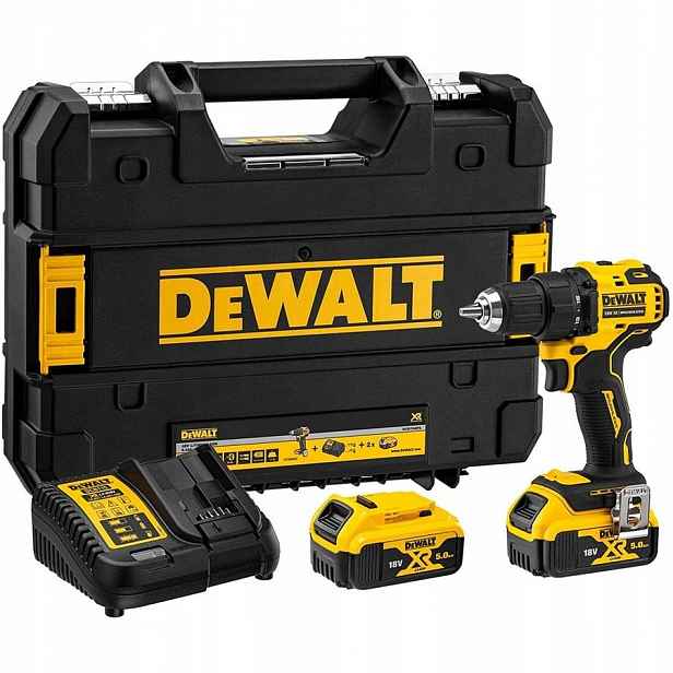 Aku vrtačka DeWalt DCD708P2T Bezkartáčová akumulátorová, baterie 18V