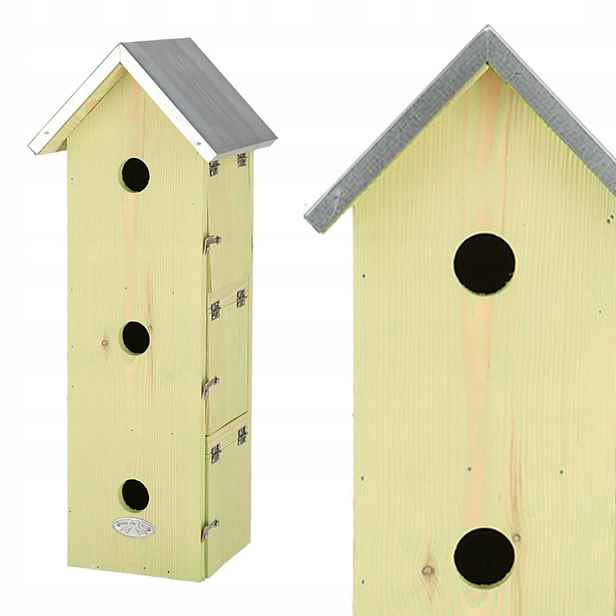 Hnízdní Budka Hnízdní Domek Úkryt pro ptáky 3 Úrovně Patra 51 cm
