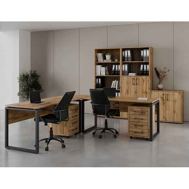 Kancelářská sestava NEJBY GIANNI PREMIUM 5, dub wotan