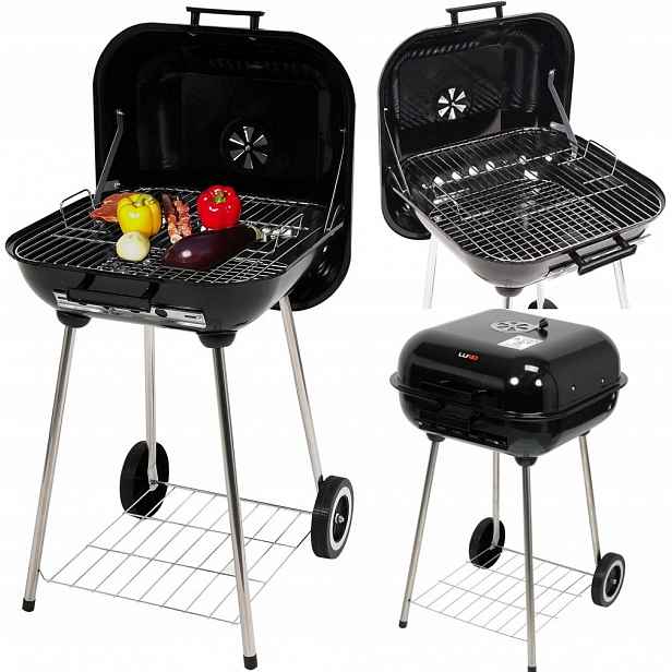 Lund Gril Na Uhlí S Víkem Rošt 45X40 cm 99904 Bbq
