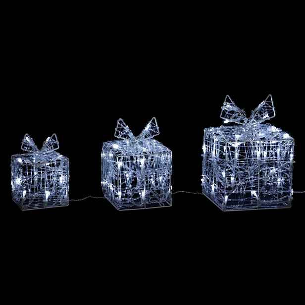 Světelná Dekorace 70 Led Vánoční Venkovní Dárky Sada 3KS 23X15
