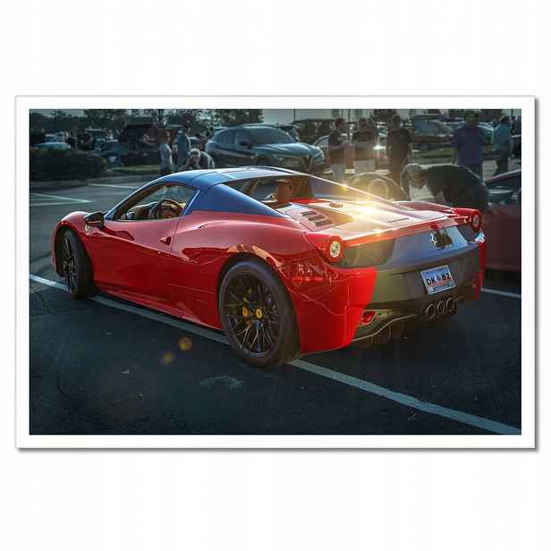 Plakáty v rámu 60x40 Červené Ferrari