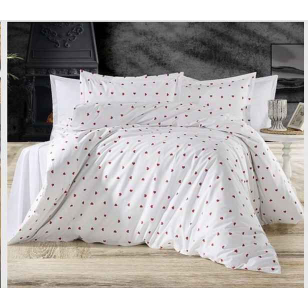 Povlečení srdce Valentýna SoftSleep 100% bavlna renforcé 200 x 200 Turecko
