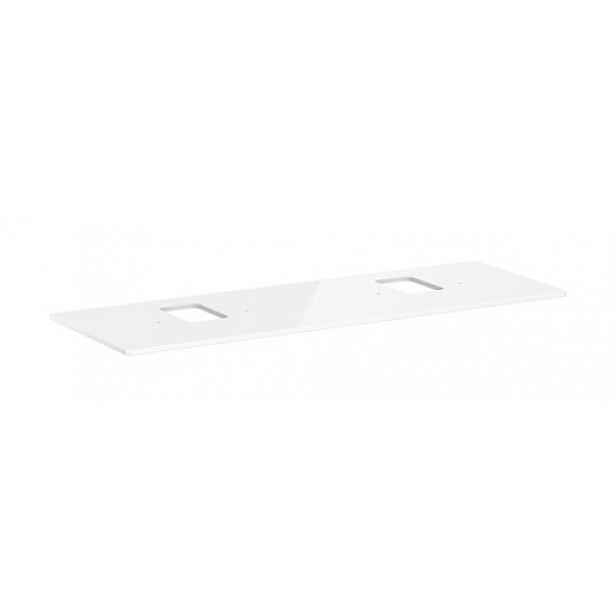 Deska pod umyvadlo Hansgrohe Xelu Q 156x1,6x55 cm bílá lesklá 54126050