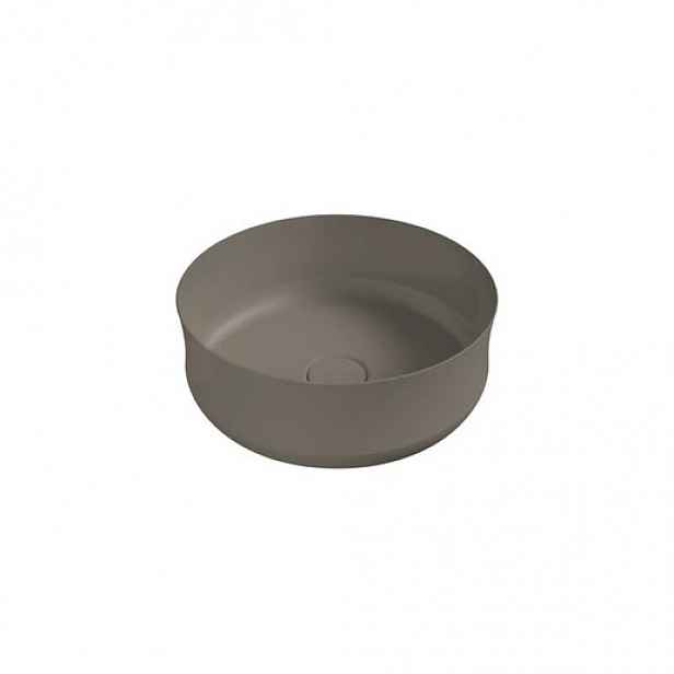 Kaldewei MING umyvadlová mísa mod. 3187 d:400. 00mm, warm grey 60, perl-effekt, bez přepadu 913406003671